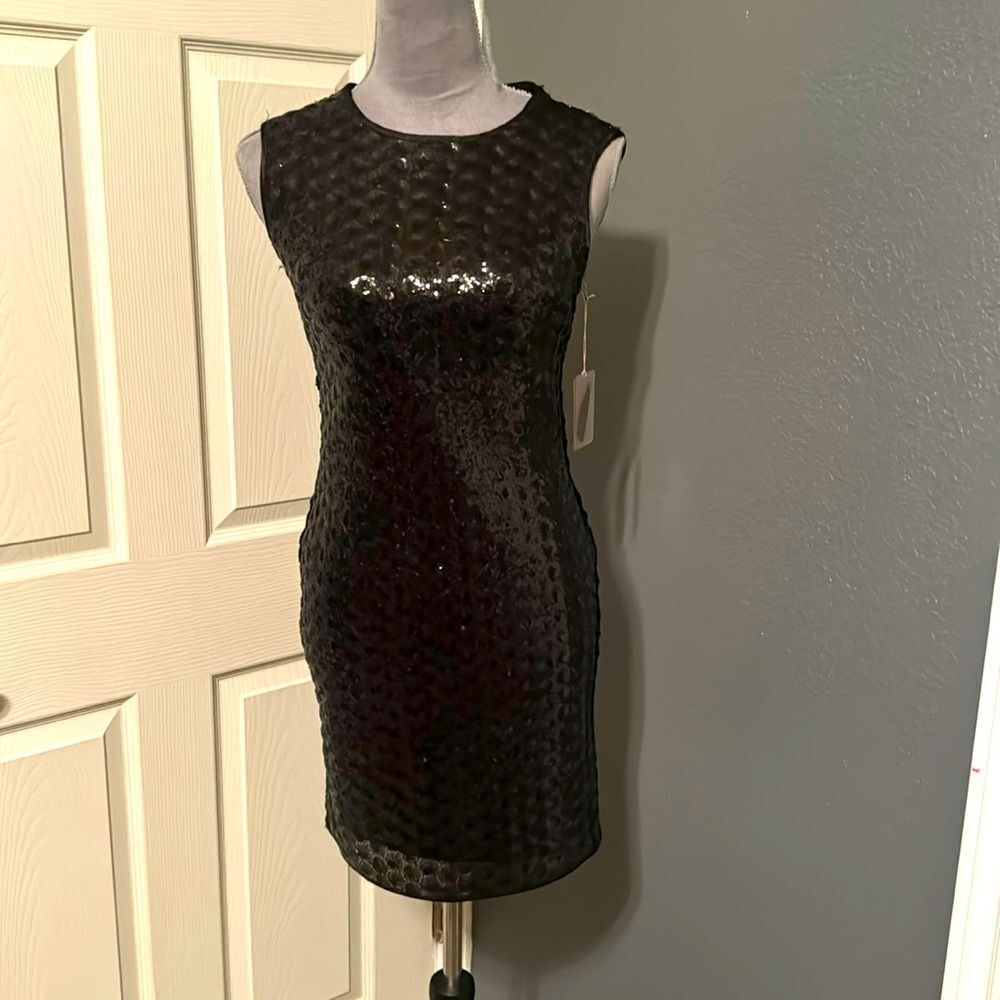 NWT Little black sequin dress